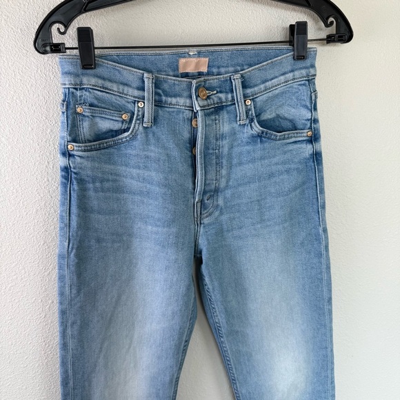 MOTHER Denim The Tomcat Ankle Fray Straight Leg Jeans Kitty Corner Women’s 26 - Picture 4 of 16